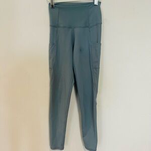 barre3 Teal 7/8 Length Leggings Size XS